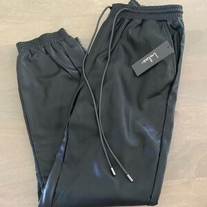 NEW with tags Lulus faux leather joggers size small